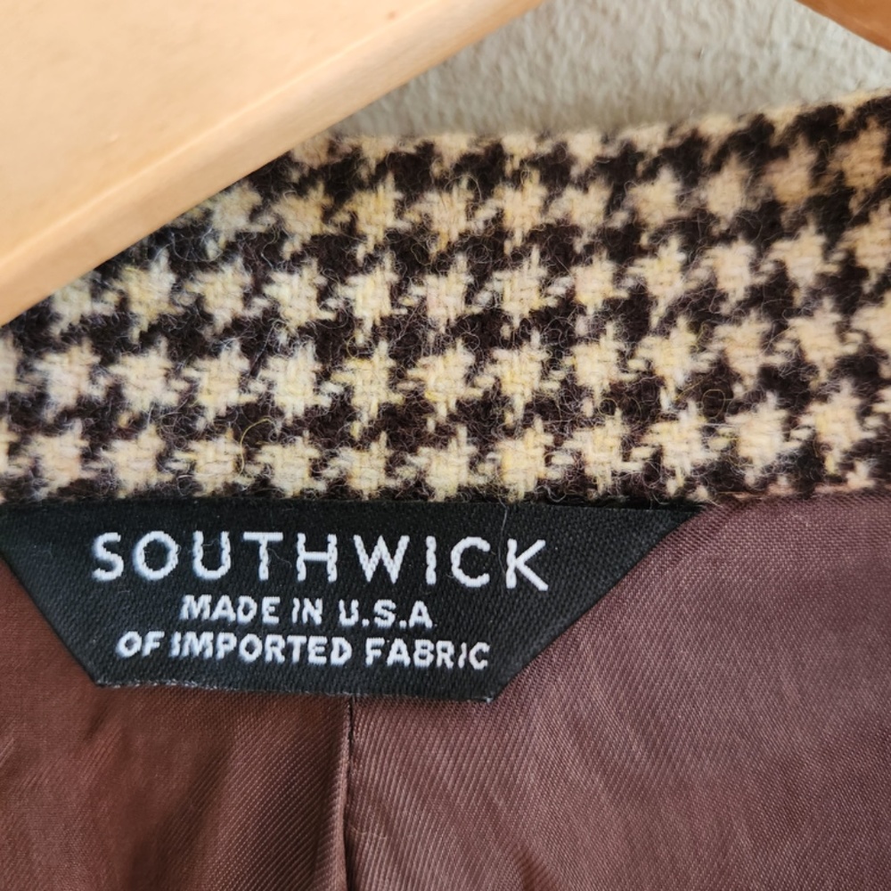 Vintage Houndstooth Blazer - image 2